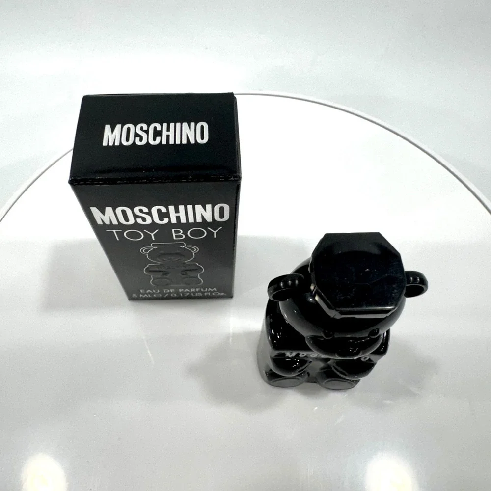 Moschino Toy Boy Eau de Parfum Men 5ml 0.17oz Mini Black Teddy Bear Fragrance